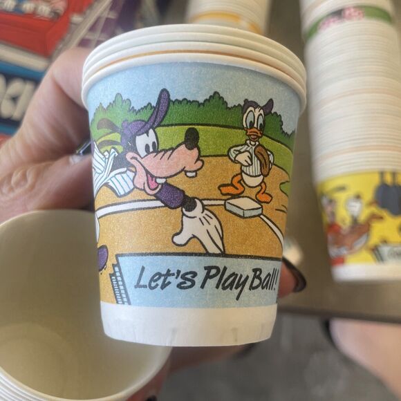 Vintage 1991 Disney Mickey Mouse Dixie Cups 3oz Bathroom Dispenser Size 183 Cups - Picture 11 of 11